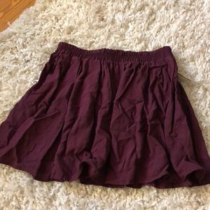 Flowy garnet skirt